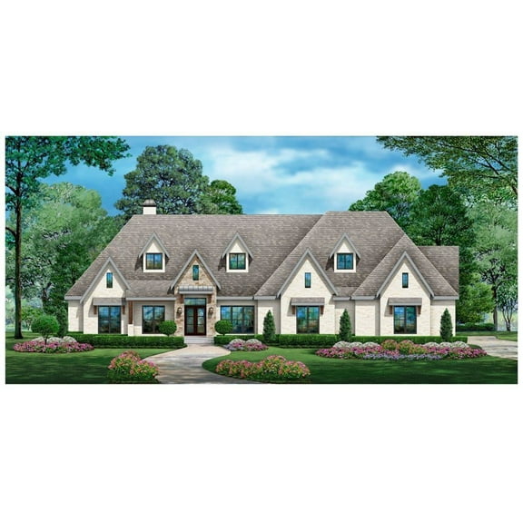 015-1061: Castle Luxury 4 Bed, 5 Bath Luxury Home Plan, 4554 Sq Ft: Full Blueprints with License to Build by Home Plan Marketplace - Lesuto