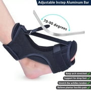 Upgrade Plantar Fasciitis Night Splint for Men Women, Drop Foot Brace Splint with Foot Massage Ball, Cushion Arch Support and Reinforcement Belt, Adjustable Ankle Brace for Foot Pain