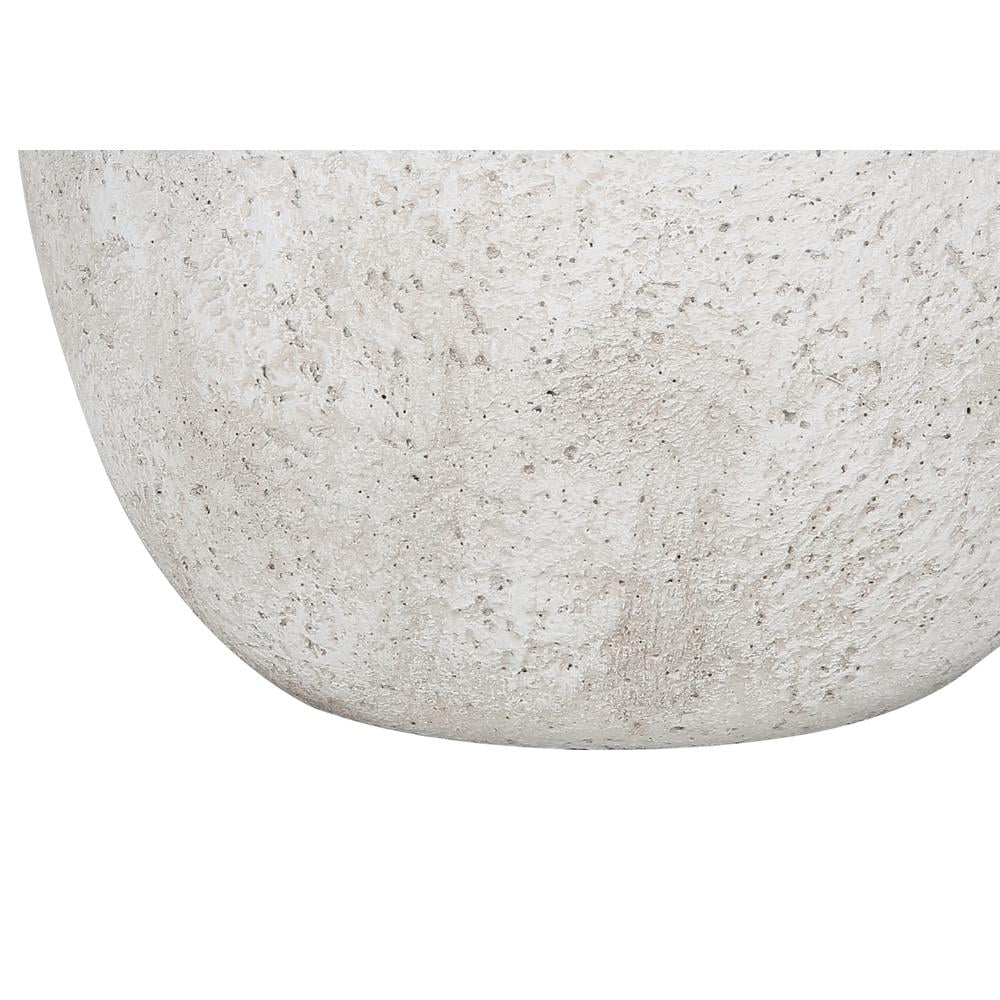 Monarch 20" Concrete Stone Table Lamp with Tapered Shade in Cream and Beige