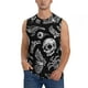 thumbnail image 1 of Balery Skull bird bat spider Camisetas sin mangas para hombre, absorbe la humedad y protege contra el mal olor.-Small, 1 of 7