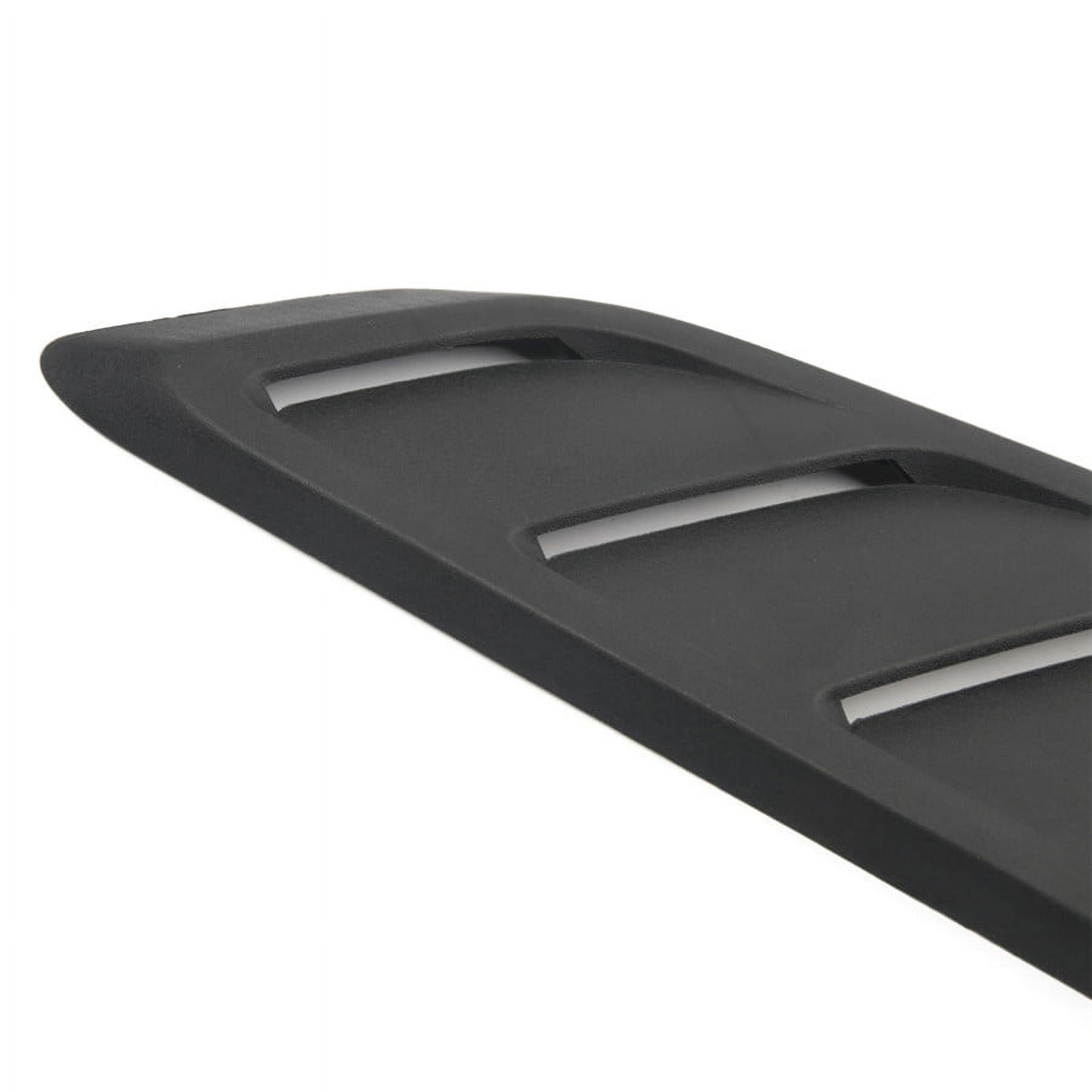 Zyutaosan 2Pcs Black Abs Car Front Air Intake Scoop Bonnet Hood Vent 50.5X17Cm Universal