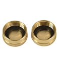 thumbnail image 2 of 2 Pack 3/4" Brass Garden Hose End Caps with Washers, 2 of 5