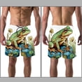 thumbnail image 3 of luoweisi Men's Beach Shorts Quick Dry Swim Trunks with Mesh Lining Frog M, 3 of 5
