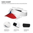 thumbnail image 3 of Czech Republic Visor Hats Adjustable Beach Sun Visors Sports Outdoor Visor For Women Men, 3 of 7