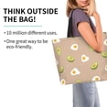 thumbnail image 4 of Fuzoiu Egg and Avocado Print Tote Bags for Women,Shoulder Bag, Gym Tote,Top Handle Ladies Shoulder Bags for Work Beach Travel and Shopping Grocery, 4 of 9
