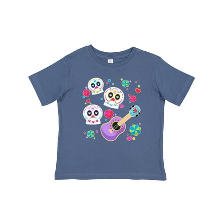 

Inktastic Day of the Dead Owl Sugar Skulls and Guitar Gift Baby Boy or Baby Girl T-Shirt