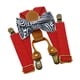 thumbnail image 3 of Tirantes y pajaritas para niños con clips metálicos para esmoquin para niños y niñas Rojo, 3 of 9