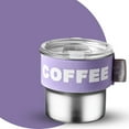 thumbnail image 6 of Pnellth 400ML Coffee Cup Stainless Steel Thermal Mug Portable Leakproof Insulated Cup with Elastic Sleeve for Home Office Car, 6 of 7