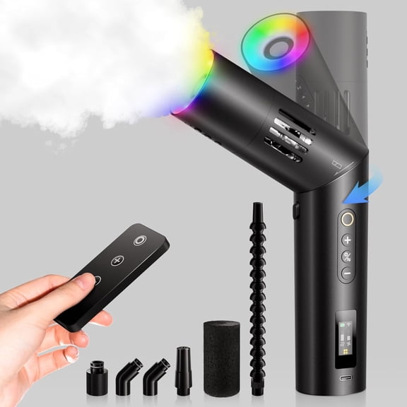 Portable Fog Machine, 40W Mini Handheld Smoke Machine for Photography with Remote Control, Small Fogger Haze Maker for Indoor Outdoor Halloween Party Cosplay, Rechargeable Fog Machine