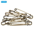 thumbnail image 3 of Uxcell Safety Pins 3.94 Inch Large Metal Sewing Pins Bronze Tone 10Pcs, 3 of 5