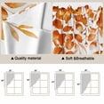 thumbnail image 5 of Orange Eucalyptus Leaves Swag Valances for Windows, Kitchen Window Curtains Over Sink, Spring Summer Botanical Window Treatment Curtains for Living Room/Bedroom Curtains 2 Panel Sets 36"x45", 5 of 8