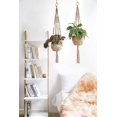 thumbnail image 2 of Colgador De Plantas Maceta Colgante Para Interiores Y Exteriores Cesta Cuerda De Yute 4 Piezas,11 Feliz Sencillez, 2 of 5
