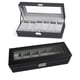 thumbnail image 5 of Caja para reloj de cuero con 6 ranuras, estuche de exposición, organizador de almacenamiento de joyas de vidrio, caja para reloj de cuero PU negro, estuche de exposición, organizador de joya, 5 of 5