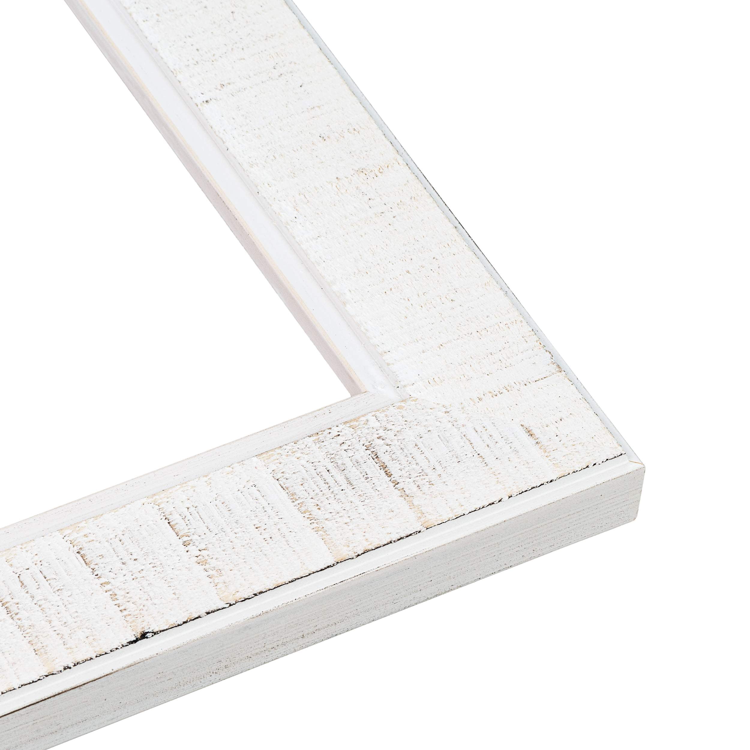18x24 Frame White Sonoma Rustic Wood Picture Frame | 1.5 Inch Moulding Width | Complete with UV