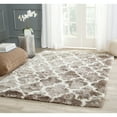 thumbnail image 3 of SAFAVIEH Barcelona Shag Mira Geometric Area Rug, Ivory/Black, 4' x 6', 3 of 6