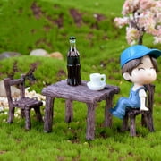 SPRING PARK 3 Pcs DIY Mini Miniature Fairy Garden Ornament Decor Pot Craft Dollhouse Accessories