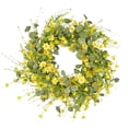 thumbnail image 4 of Simulación Daisy Eucalyptus Wreath, Door Spring Decorativo Hanging 23.62inch Flower Wreath para Farmhouse Wedding Decor Photo Prop Holidays Sunnimix Guirnalda de margaritas y eucaliptos, 4 of 7