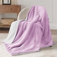 thumbnail image 2 of Fleece Throw Blanket for Couch Lilac - Throw (50" x 60"), 2 of 5
