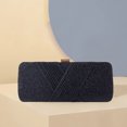 thumbnail image 4 of Bolso De Noche Bolso bandolera para mujer Durable Glitter Ligero Party Gathering (Negro), 4 of 5