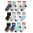 thumbnail image 5 of Toddler Socks 12 Pairs Baby Non Slip Skid Ankle Socks For Kids Boys Grips Cotton Crew Socks, 5 of 9