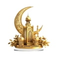 thumbnail image 5 of Junepar Festival Desktop Ornament Eid Al Fitr Ramadan Decor 2D Moon Acrylic Table Ornament for Home Kitchen, 5 of 6