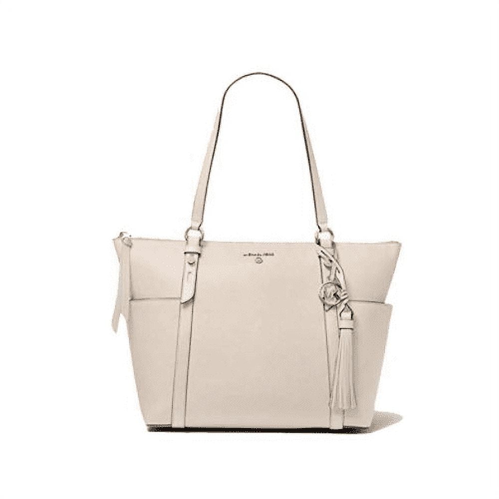 Michael Kors Jet Set Travel Large Tote Bag with Top Zip Cream Multi 35T0GTVT3V Walmart