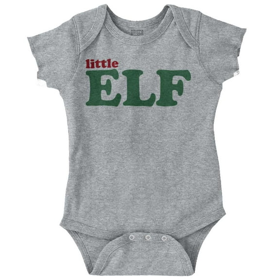 Cute Festive Christmas Little Elf Romper Boys or Girls Infant Baby Brisco Brands 12M
