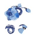 thumbnail image 4 of Unique Bargains Flower Tie Adjustable Waist Belt for Women Blue, 4 of 6