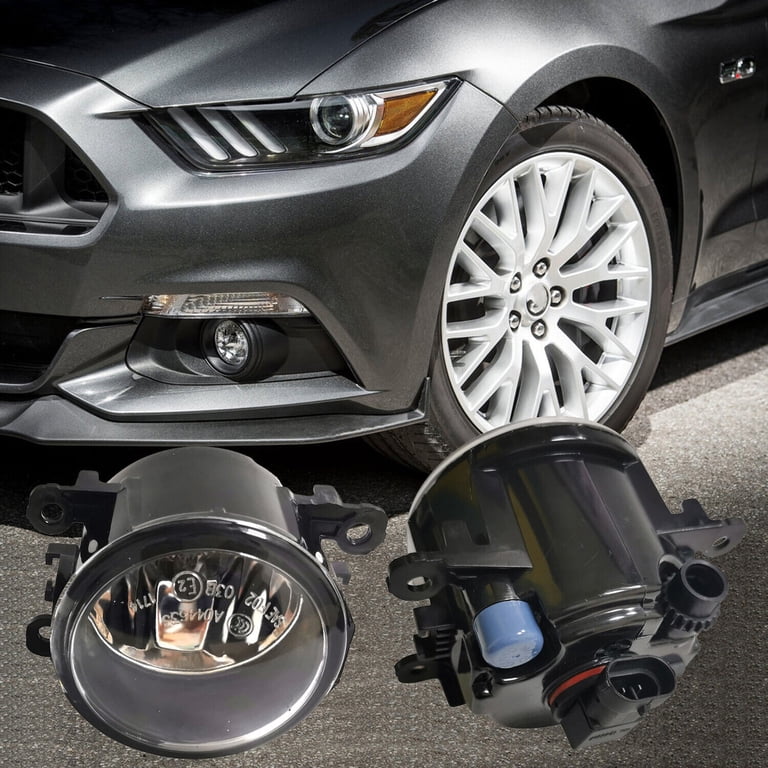 LED Front Bumper Fog Light Kit For 2015-2017 Ford Mustang - Pair (Left & Right) Cold White
