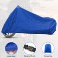 thumbnail image 3 of Cubierta de motocicleta Unique Bargains para todas las estaciones, universal, impermeable, con bolsa de almacenamiento, se adapta hasta 96.46'' XL azul, 3 of 7
