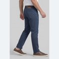 thumbnail image 3 of Men’s Navy Chino Pants, Regular Fit Straight Leg Casual Work Trousers with Pockets, 3 of 5