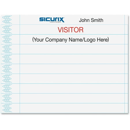 Sicurix Bau85280 Printable Wristbands With Adhesive 100