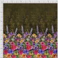 thumbnail image 2 of oneOone Organic Cotton Voile Fabric Chevron|Leaves & Floral Panel Print Fabric BTY 42 Inch Wide, 2 of 3