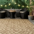 thumbnail image 6 of nuLOOM Sammi Geometric Trellis Indoor/Outdoor Area Rug, 2' x 8', Runner, Sammi Brown, 6 of 7