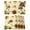 beige, variant on Sunflower Black Placemats Set of 6, Yellow Petals Floral Farmhouse Bee Placemats for Dining Table, Place Mats for Kitchen Tabletop, Waterproof Wipeable Dining Table Mats Set