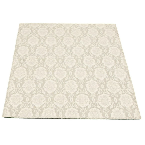 ECARPETGALLERY Tapis Fait à la Main pour Salon, Salle à Manger et Chambre à Coucher Floral Collection Collage 3'10" x 6'0" en Ivoire