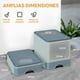 thumbnail image 5 of Largo Arenero/Inodoro para Gato con Pala,Removibles Plegable Arenero Cerrado 50*40*40cm,Caja de Arena para Mascotas(peso<13KG) con Puerta Superior&amp;Puerta Lateral Móvil de dos Direcciones,Desodorizante, 5 of 7