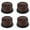 Light brown, variant on 4Pcs Speed Control Knobs for Electric Bass Guitar Accessories, Guitar Knob Round Volumes Tone Control Knobs Replacement