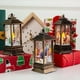 thumbnail image 5 of Bearachild Candelabro de Navidad Lámpara de Ornamento Navidad Colgante Viento Luz Vintage LED Linterna, Animal blanco Kits de decoración para fiestas Alce de bronce Bearachild HA000742-03, 5 of 6