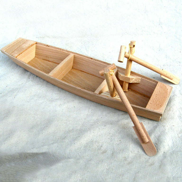 Wooden Mini Boat Model Small Wooden Fishing Boat Small Model Boat