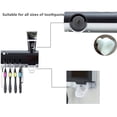 thumbnail image 4 of Toothbrush Sanitizer  Electric Toothbrush Holder with Sterilization Function  Wall Mounted Rechargeable UV Tooth Brush Holders for Bathroom  Automatic Toothpaste Dispenser with 4 Toothbru, 4 of 9