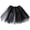 A1-Black545, variant on XIAOCHA Womens Summer Tulle Mini Skirt Solid Elastic Waist Multi Layer Fluffy Dance Skirts