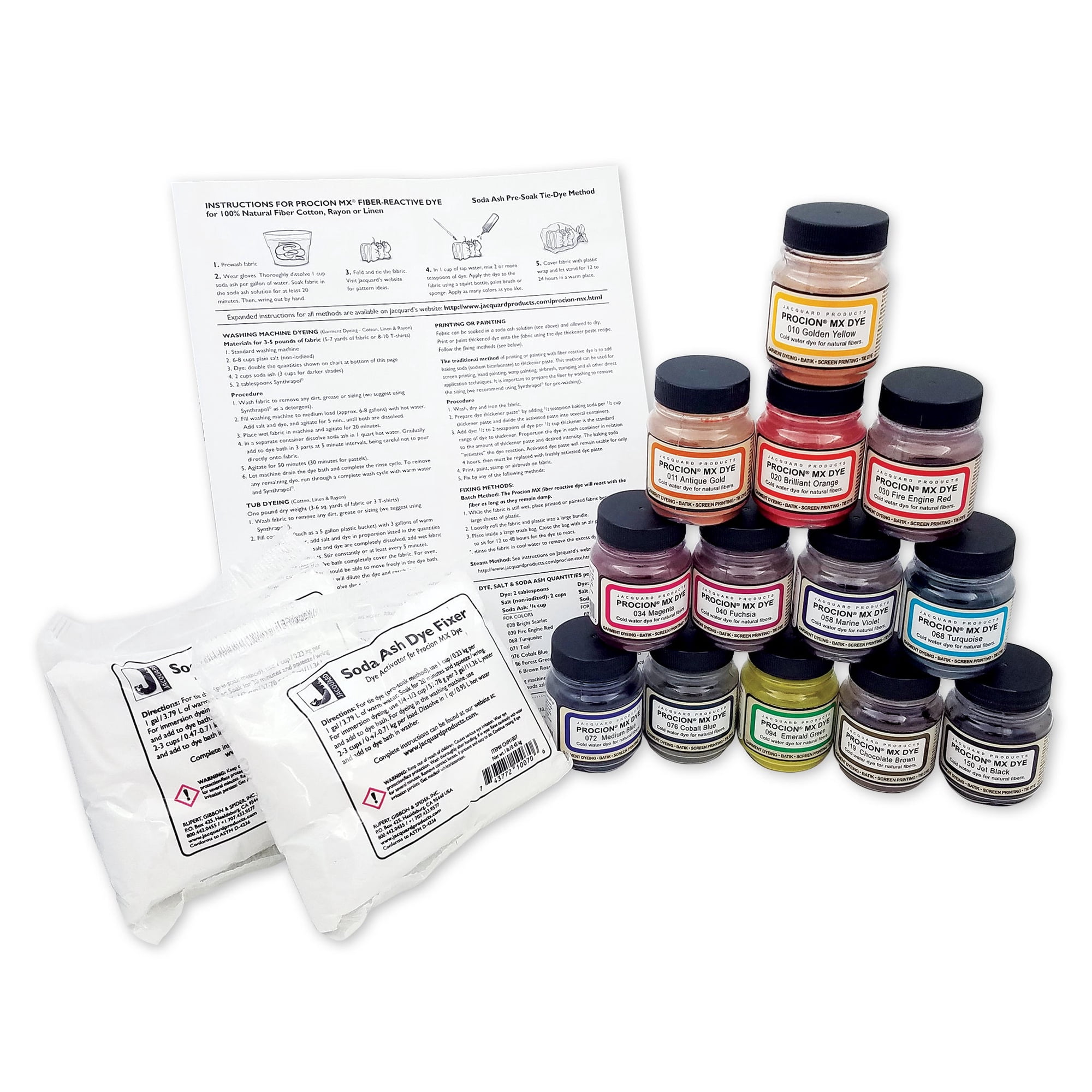 Procion MX - 13 Color Set, 2/3 Oz