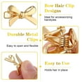 thumbnail image 3 of Topboutique Gold Bow Hair Clips Metal Broken Hair Clips Cute Bow Hair Barrettes Cute Barrettes Pins Mini Bowknot Hairpins Stylish Hair Clips for Bangs Braid,Birthday Wedding Party Supplies Gift,6 Pcs, 3 of 7