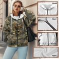 thumbnail image 6 of Uorisanigo Camo Hunting Deer Womens Full Zip Up Hoodies Size 3XL Slight Stretch Soft Womens Zip Up Oversized Sweatshirts Comfortable Long Sleeve Fall Outfits Winter Clothes, 6 of 7