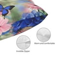 thumbnail image 3 of Fotbe Butterfly And Flowers Funda de Almohada Decorativa Estilo Occidental, Lujo en Algodón, Fundas para Almohadas King, Cojín Estampado para Decoración del Hogar-16"x24", 3 of 6