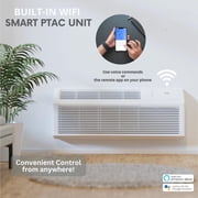 Cooper & Hunter 12000 BTU Smart PTAC / PTHP Package Terminal Air Conditioner Heater 230V Covers 550 Sq Ft WiFi