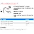 thumbnail image 2 of Fuel Pump and Sender Assembly - Compatible with 1987 - 1990 Ford E-350 Econoline 1988 1989, 2 of 2