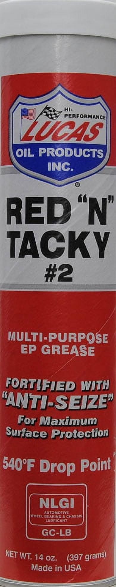LUCAS OIL RED N TACKY GREASE Dose universal Lagerfett 454g 10574 Auto,  12,90 €