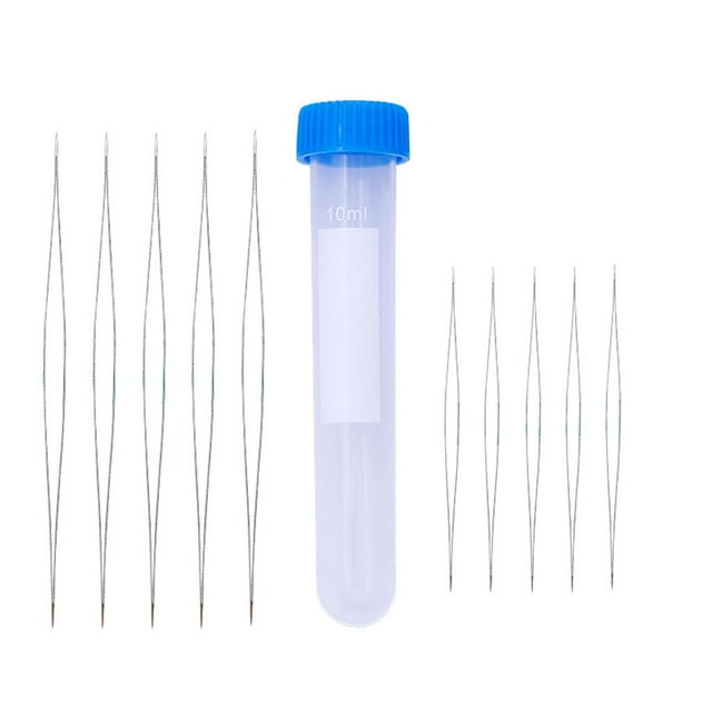 10Pcs/set Assorted Beading Needles Big Eye Beading Needles Long Straight Beading